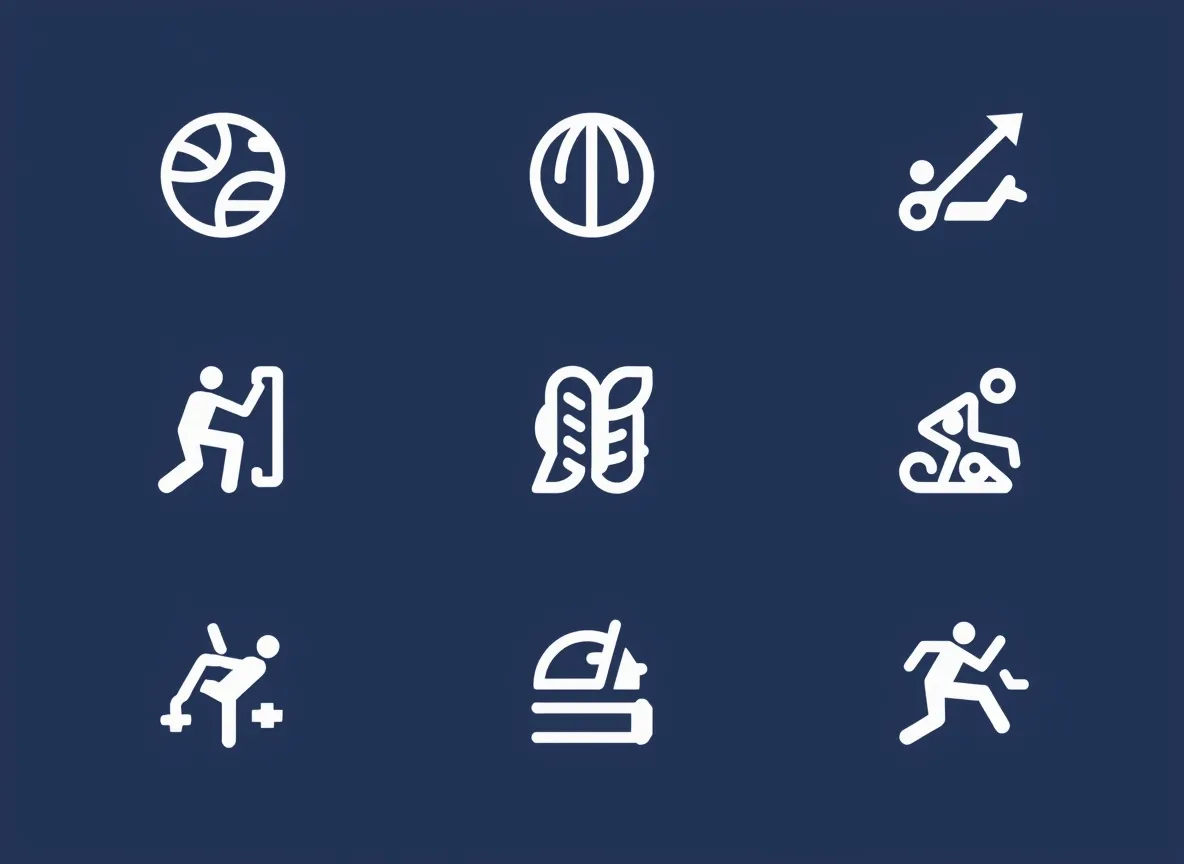 Symboler för små vardagliga rörelser och mikroaktiviteter